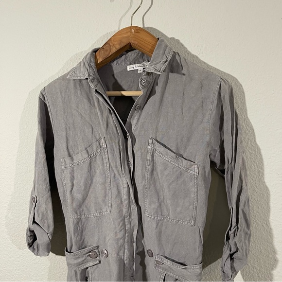 YOUNG FABULOUS & BROKE River Raw Linen Blend Utility Romper - Picture 5 of 13